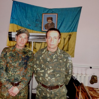 Бойовий прапор з київського Майдану. 19.04.2014