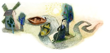 290 років від дня народження Григорія Сковороди – у 2012 році цю картинку розмістив Google в Інтернеті